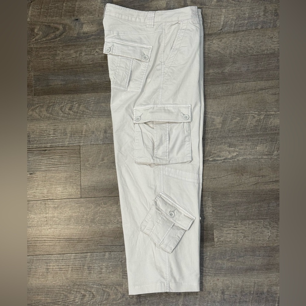 Garage Womens Cream Cargo Pants Size S straight leg. - Picture 3 of 10